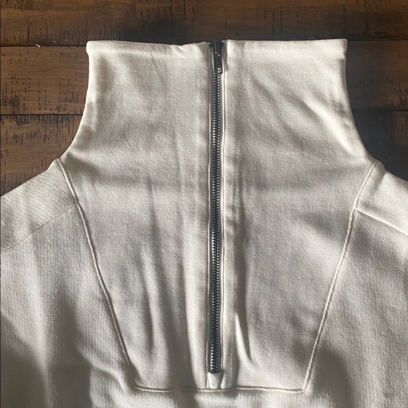 J. Crew Women's Heritage terry quarter-zip sweatshirt - Picture 2 of 3